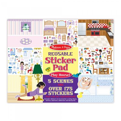 Melissa and Doug Reusable Sticker Pad - Play House! Το Σπίτι 
