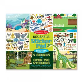 Melissa and Doug Reusable Sticker Pad - Habitats Ζωάκια 