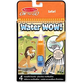 Melissa and Doug Water Wow Safari On The Go Βιβλίο Ζωγραφικής Με Νερό - Σαφάρι 