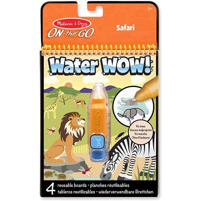 Melissa and Doug Water Wow Safari On The Go Βιβλίο Ζωγραφικής Με Νερό - Σαφάρι 