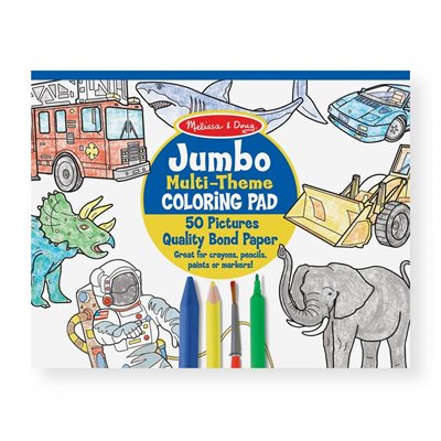 Melissa and Doug Jumbo 50 Μεγάλο Μπλοκ Ζωγραφικής 50 Σελ. - Μπλε 