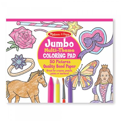 Melissa and Doug Jumbo 50 Μεγάλο Μπλοκ Ζωγραφικής 50 Σελ. - Ροζ 