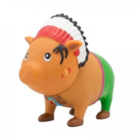 Lilalu Biggys Γουρουνάκι Κουμπαράς Πλαστικός Ινδιάνος Αρχηγός Piggy Bank Indian Chief  Lilalu Biggys Γουρουνάκι Κουμπαράς Πλαστικός Ινδιάνος Αρχηγός Piggy Bank Indian Chief