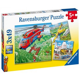 Ravensburger Παζλ 3X49 Τεμ. Αεροπλάνα 