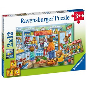 Ravensburger Παζλ 2X12 Τεμ. Στο Παντοπωλείο 