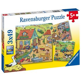 Ravensburger Παζλ 3X49 Τεμ. Στη Φάρμα 