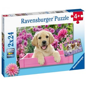 Ravensburger Παζλ 2X24 Τεμ. Κουτάβια 