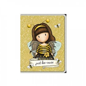 Santoro London Σημειωματάριο Τσέπης Mini Glitter Gorjuss - Just Bee - Cause 
