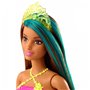 Mattel Barbie Dreamtopia Πριγκίπισσα Κούκλα Με Καστανά Μαλλιά Και Πράσινη Ανταύγεια 