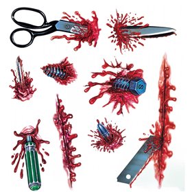 Fun Fashion Τατουάζ Τρόμου 6 Σχέδια 