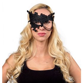 Fun Fashion Σετ Μαύρη Λάτεξ Μάσκα 