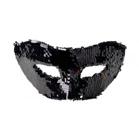 Fun Fashion Μάσκα Με Παγιέτες Μαύρη 