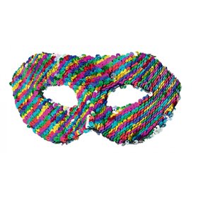 Fun Fashion Μάσκα Με Χρωματιστές Παγιέτες 