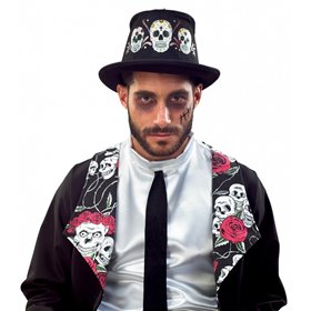 Fun Fashion Καπέλο Ημίψηλο Με Νεκροκεφαλές 