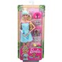 Mattel Barbie Wellness Ημέρα Ομορφιάς Σπα Κούκλα Με Κουτάβακι Και 9 Αξεσουάρ 