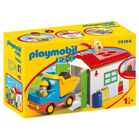 Playmobil Φορτηγό Με Γκαράζ  Playmobil Φορτηγό Με Γκαράζ
