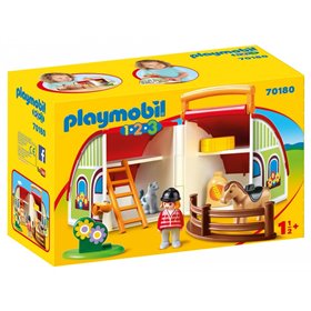 Playmobil Αχυρώνας-Βαλιτσάκι 1.2.3  Playmobil Αχυρώνας-Βαλιτσάκι 1.2.3