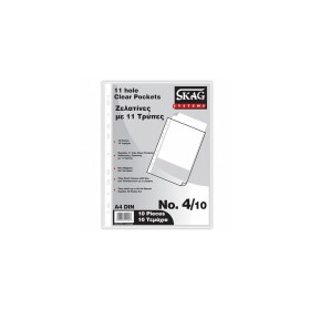SKAG Ζελατίνες Α4 Με 11 Τρύπες Σετ 10 Τεμαχίων 