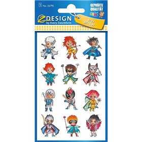 ZDesign Avery Zweckform Super Heroes Αυτοκόλλητα 12 Ετικέτες - Υπερ-Ήρωες 