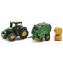 siku Τρακτέρ John Deere Με Πρέσα 