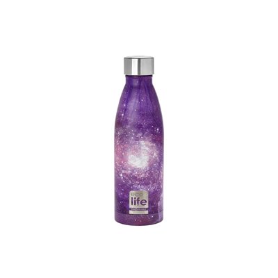 eco life Μεταλλικό Ανοξείδωτο Θερμός Μπουκάλι 500Ml Galaxy - Γαλαξίας 