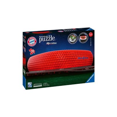 Ravensburger 3D Puzzle Night Edition 216 Τεμ. Allianz Arena 