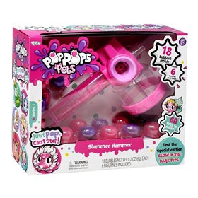 YULU Poppops Pets Slammer Hammer Και 18 Pop Pops - Ροζ 