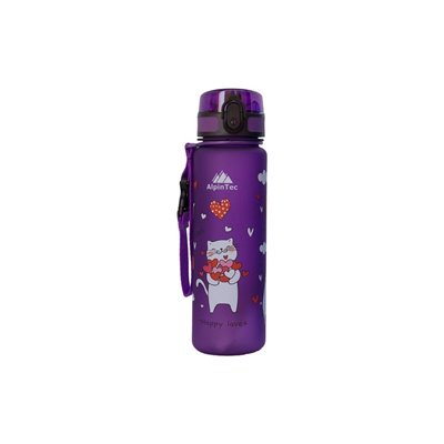 AlpinTec Παγούρι Kids 500Ml Cats - Γατούλες Μωβ 