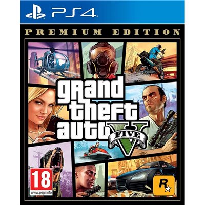 ROCKSTAR GAMES PS4 Grand Theft Auto V (GTA 5) Premium Edition 