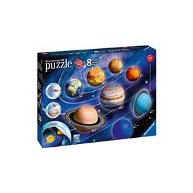 Ravensburger 3D Puzzle 522 Τεμ. Ηλιακό Σύστημα  Ravensburger 3D Puzzle 522 Τεμ. Ηλιακό Σύστημα
