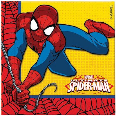 PROCOS Marvel Ultimate Spiderman Χαρτοπετσέτες 33X33 Εκ. - 20 Τμχ 