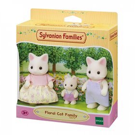 Epoch Sylvanian Families: Floral Cat Family Οικογένεια Γάτες 