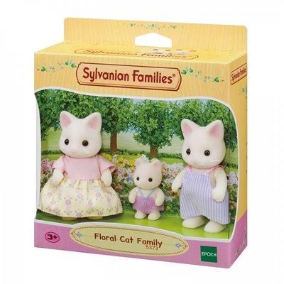 Epoch Sylvanian Families: Floral Cat Family Οικογένεια Γάτες 