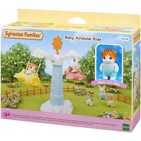 Epoch Sylvanian Families - Baby Airplane Ride Αεροπλανάκι Του Λούνα - Παρκ 