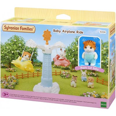 Epoch Sylvanian Families - Baby Airplane Ride Αεροπλανάκι Του Λούνα - Παρκ 