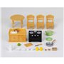 Epoch Sylvanian Families: Country Kitchen Set Σετ Κουζίνας Για Εξοχικό Με Μαμά Γάτα 