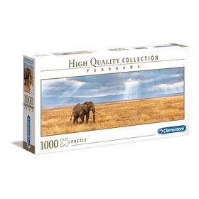 Clementoni Παζλ Panorama Quality Collection Ελέφαντας 1000 Τμχ 
