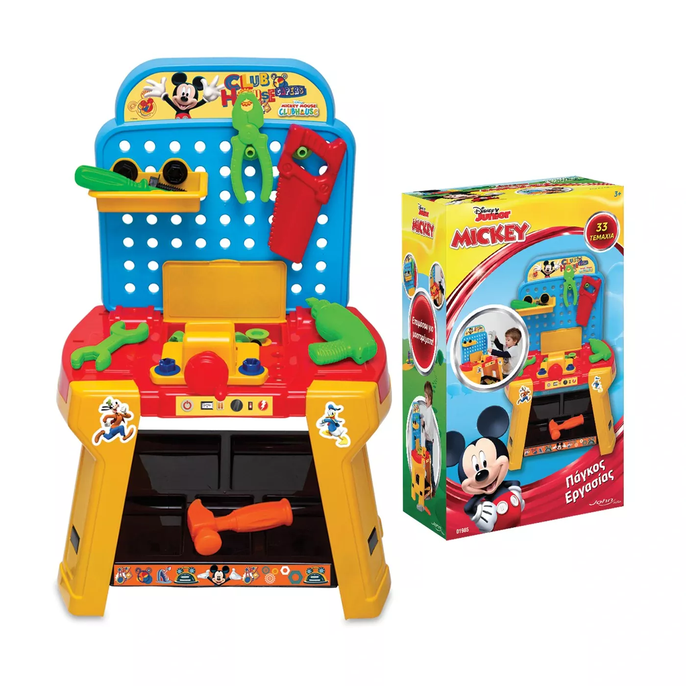 John Mickey Mouse Πάγκος Εργασίας Με Εργαλεία  John Mickey Mouse Πάγκος Εργασίας Με Εργαλεία