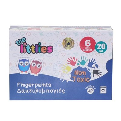 LUNA OFFICE The Littlies Δακτυλομπογιές 20Ml 6 Χρώματα 