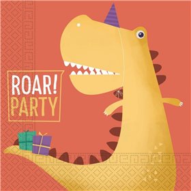 PROCOS Dinosaur Roar Party Χαρτοπετσέτες Τρίφυλλες 33X33 Εκ. - 20 Τμχ  PROCOS Dinosaur Roar Party Χαρτοπετσέτες Τρίφυλλες 33X33 Εκ. - 20 Τμχ