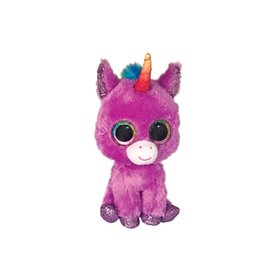 ty Beanie Boos Rosette Χνουδωτό Κλιπ Μονόκερος Μωβ 15Εκ 