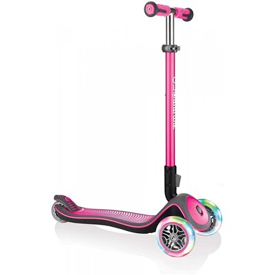 Globber Scooter Elite Flash Light Wheels - Deep Pink ( Ροζ ) 