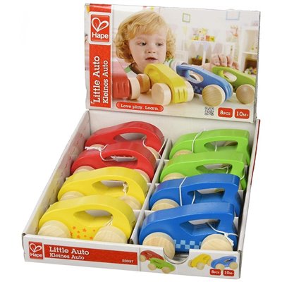 Hape Early Explorer Little Wooden Auto Μικρό Ξύλινο Αυτοκινητάκι - 4 Σχέδια 