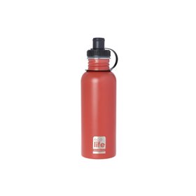 eco life Μεταλλικό Μπουκάλι 600Ml Coral (Matte) - Κοραλλί 