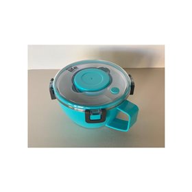 eco life Round Double Wall Φαγητοδοχείο - Θερμός Με Χώρισμα 850Ml - Μπλε  eco life Round Double Wall Φαγητοδοχείο - Θερμός Με Χώρισμα 850Ml - Μπλε