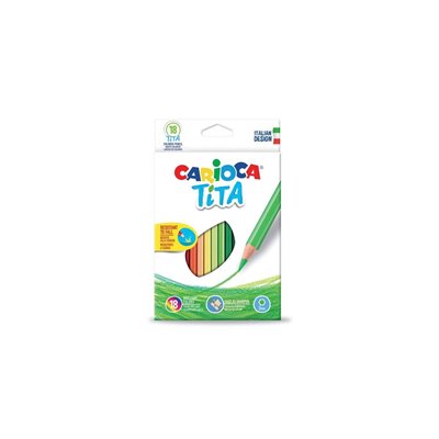 CARIOCA Tita Colored Pencils Ξυλομπογιές 18 Χρωμάτων 