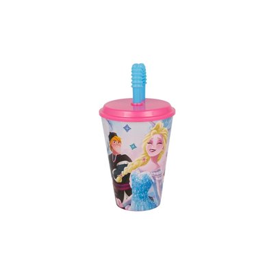 Stor Disney Frozen Ποτήρι Με Καλαμάκι 430ML 