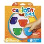 CARIOCA Baby Teddy Bear Shape Κηρομπογιές 6 Τμχ 