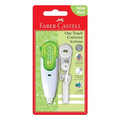 Faber-Castell One Touch Collector Refillable Διορθωτικό 5Mm - 4 Χρώματα 
