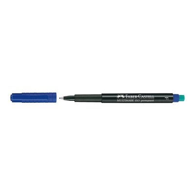 Faber-Castell Πολυ-Μαρκαδόρος Multimark Πάχους F Μπλε Με Γόμα 